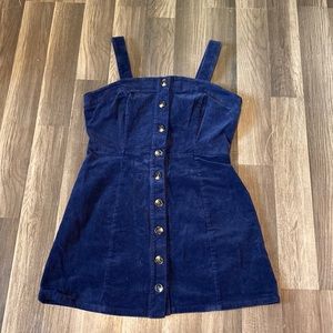 Blue corduroy dress
